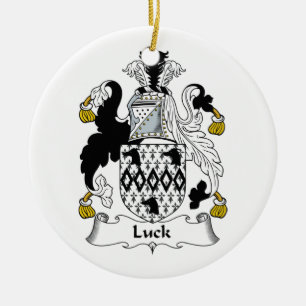 Luck Family Crest Ceramic Tree Decoration