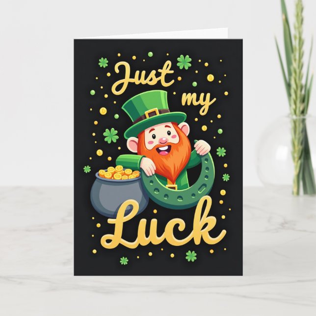Luck Faux Gold Foil Texture Card (Front)