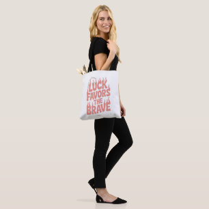 Luck Favours The Brave Long Sleeve T-Shirt Tote Bag