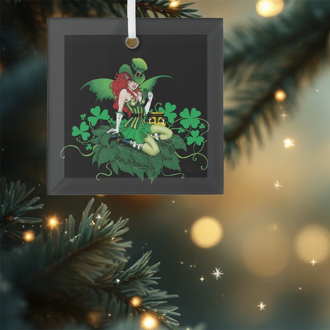 Luck Irish Fairy Green Glass Tree Decoration (Creator Uploaded)