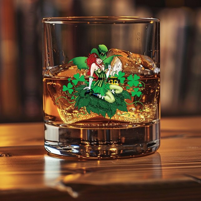 Luck Irish Fairy Green Whiskey Glass (Creator Uploaded)