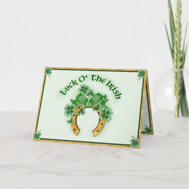 Luck O' The Irish Card (Front)