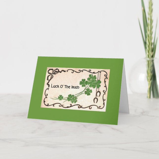 Luck O' The Irish Card (Front)