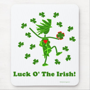 Luck O' the Irish Whimsical Design Mouse Mat