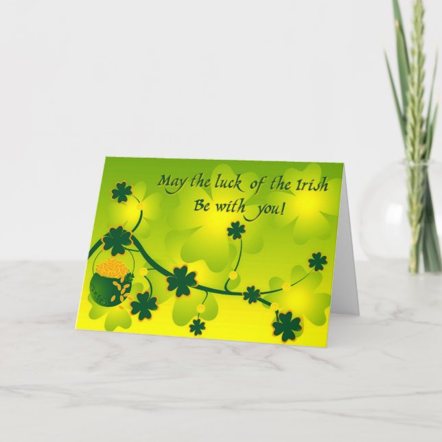 Luck of the Irish Card (Front)