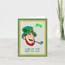 Luck of the Irish card