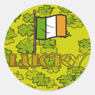 Luck of the Irish Classic Round Sticker