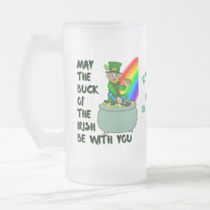Luck of the Irish custom St Patrick's Beer Mug