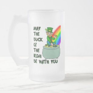 Luck of the Irish custom St Patrick's Beer Mug