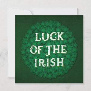 Luck of the Irish Flat Card (5.25x5.25)