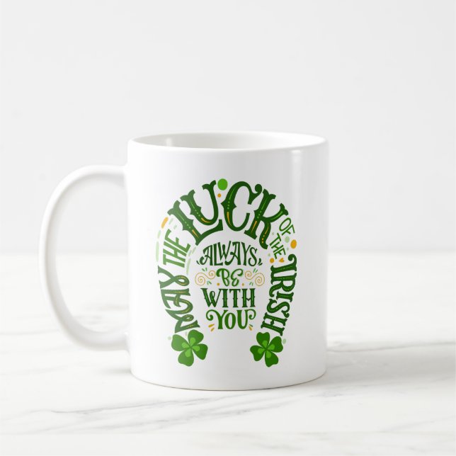 Luck of the Irish Horseshoe Coffee Mug (Left)
