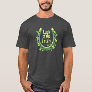 Luck of the Irish Horseshoe Design T-Shirt