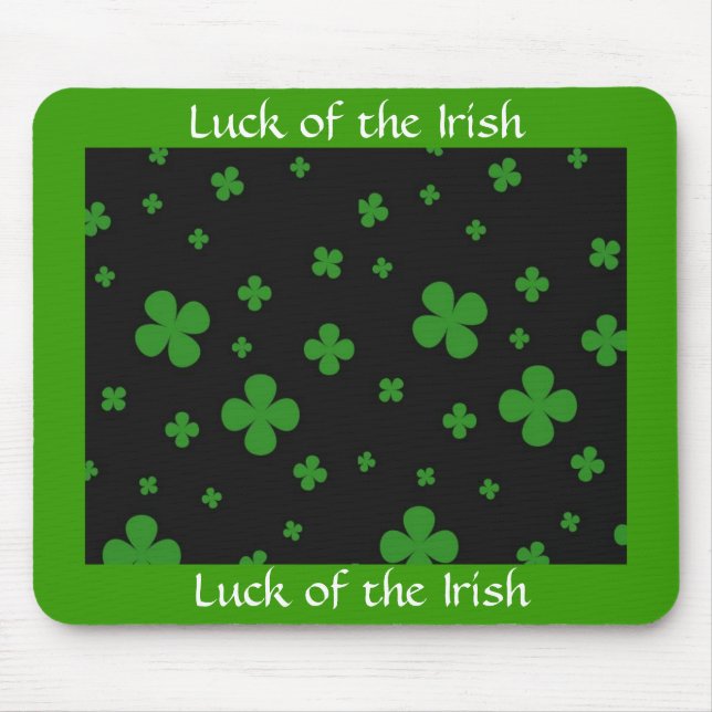 luck of the irish mousepad (Front)