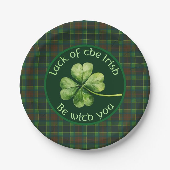 Luck of the Irish Paper Plate (Front)