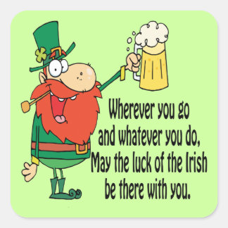 Luck of the Irish Square Sticker