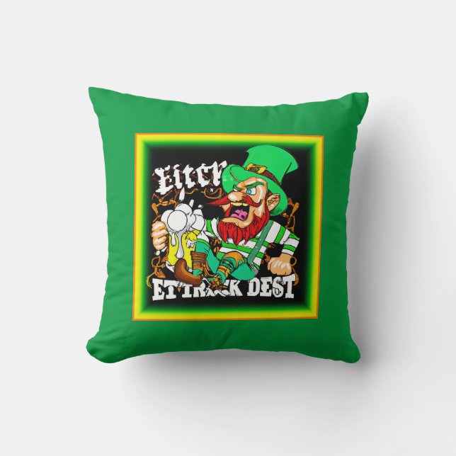 Luck of The Irish St Patricks Day. Buy Now Cushion (Front)