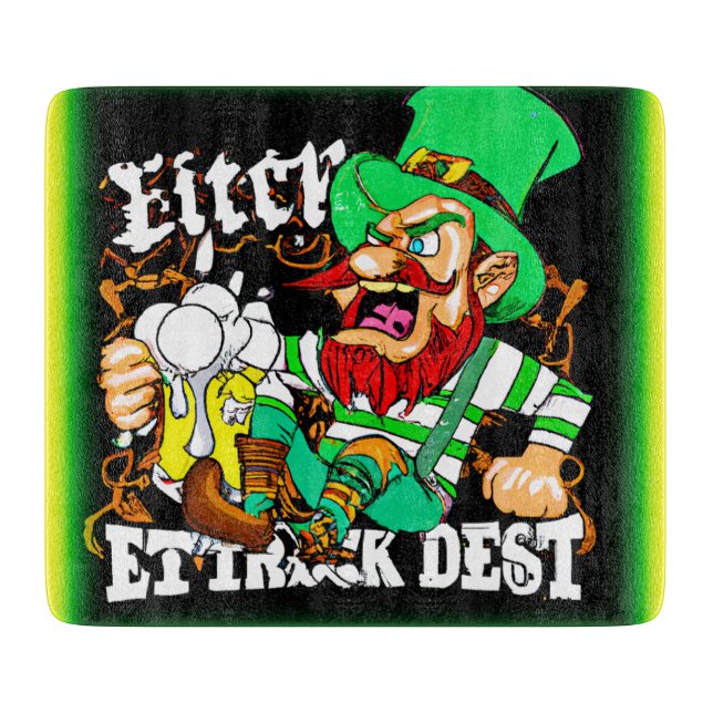 Luck of The Irish St Patricks Day. Buy Now Cutting Board (Front)