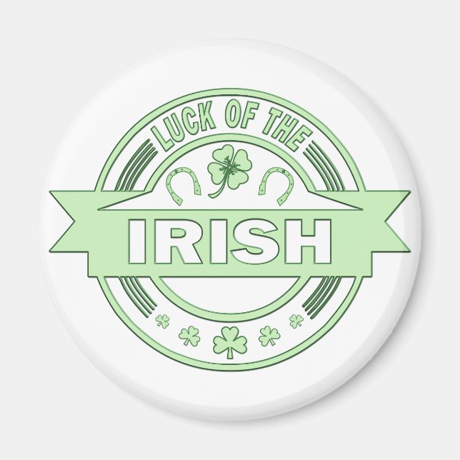 Luck of the Irish St Patrick's day  Magnet (Front)