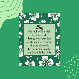 Luck of the Irish St. Patrick's Day Postcard