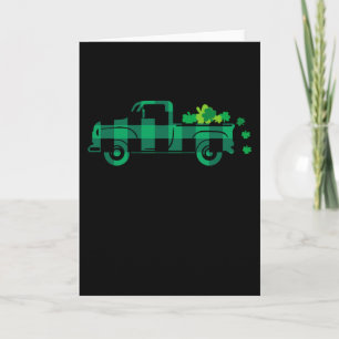 LUCK OF THE IRISH TRUCK St Patricks Day Pickup Card