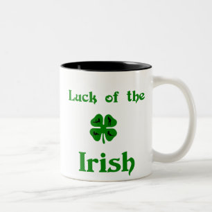Luck of the Irish with Babes Two-Tone Coffee Mug
