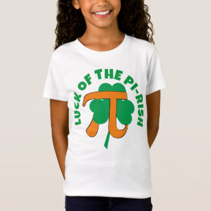 LUCK OF THE PI RISH St Patrick's Day Pi Day Kids T-Shirt