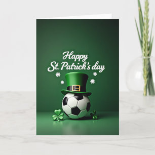Luck Soccer St Patricks Day Card