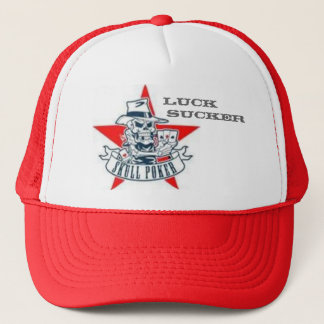 Luck Sucker -skull poker Trucker Hat