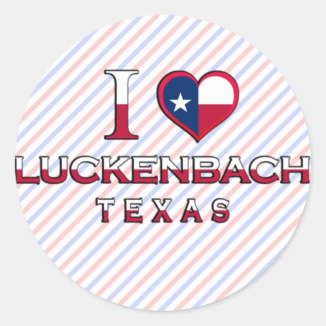 Luckenbach, Texas Classic Round Sticker (Front)