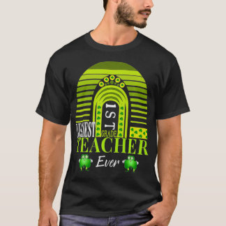 Luckiest 1st Grade Teacher Ever St Patrick's Day R T-Shirt