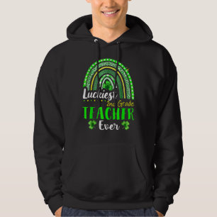 Luckiest 2nd Grade Teacher Ever St Patrick's Day R Hoodie