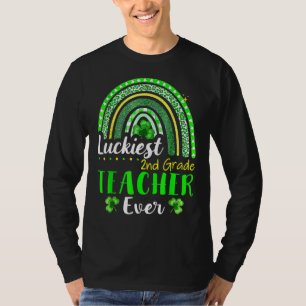 Luckiest 2nd Grade Teacher Ever St Patrick's Day R T-Shirt