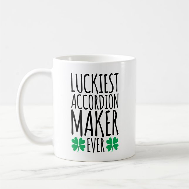Luckiest Accordion Maker Ever Coffee Mug (Left)