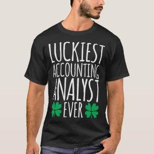 Luckiest Accounting Analyst Accountant  St Patrick T-Shirt
