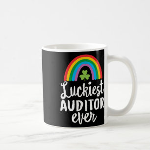 Luckiest Auditor Ever St Patrick Day Shamrocks Coffee Mug