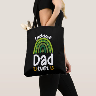 Luckiest Dad Ever Family St Patrick's Day Tote Bag