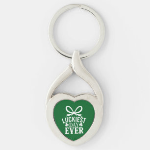 Luckiest Day Ever St Patricks Day Irish Lucky  Key Ring