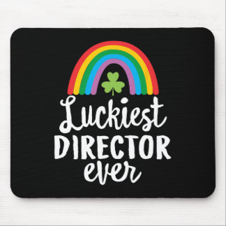 Luckiest Director Ever St Patrick Day Shamrocks  Mouse Mat