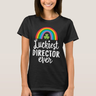 Luckiest Director Ever St Patrick Day Shamrocks T-Shirt
