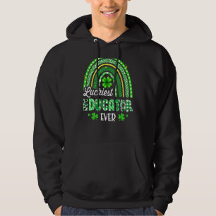 Luckiest Educator Teacher Ever Rainbow St Patrick' Hoodie