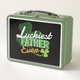 Luckiest Father Ever Metal Lunch Box