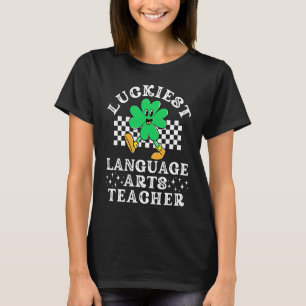Luckiest Language Arts Teacher English St Patricks T-Shirt