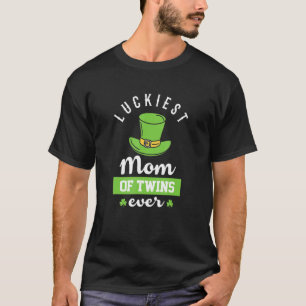 Luckiest Mum Of Twins Ever Pregnancy Announcement T-Shirt