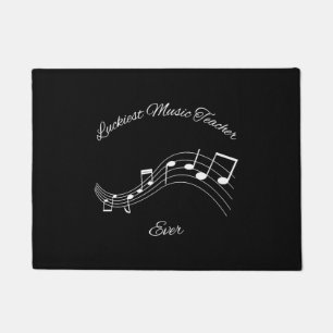 Luckiest Music Teacher Ever Doormat