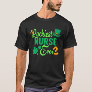 Luckiest Nurse Ever St Patricks Day Cute Men Women T-Shirt