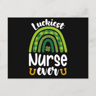 Luckiest Nurse Ever St Patrick's Day Postcard