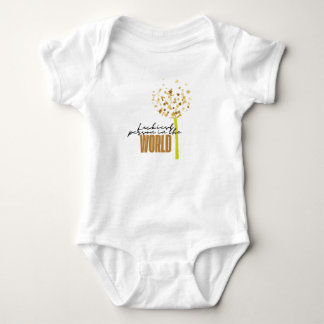 Luckiest person in the world baby bodysuit
