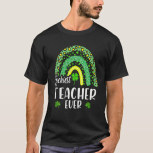 Luckiest Teacher Ever Rainbow Teacher St Patrick's T-Shirt