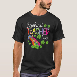 Luckiest Teacher Ever St Patricks Day School T-Shirt