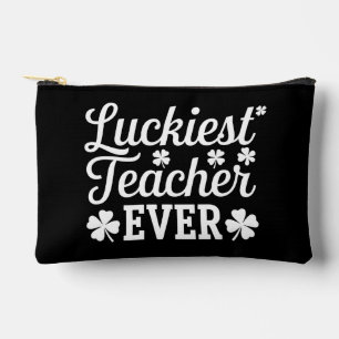 Luckiest Teacher Ever Teaching St Patrick's Day Accessory Pouch